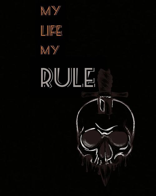 my life my rule black bg