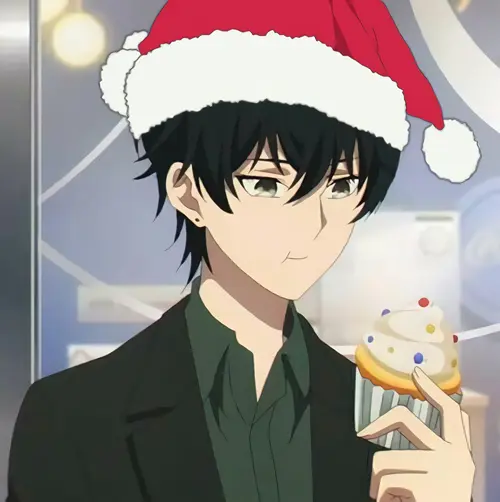 boy christmas anime pic