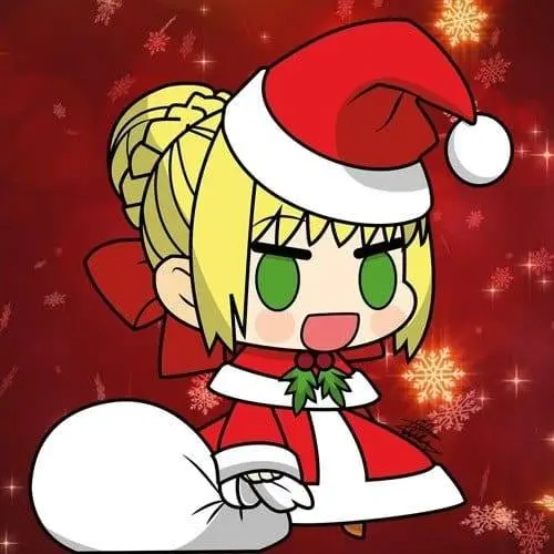 red christmas anime pfp